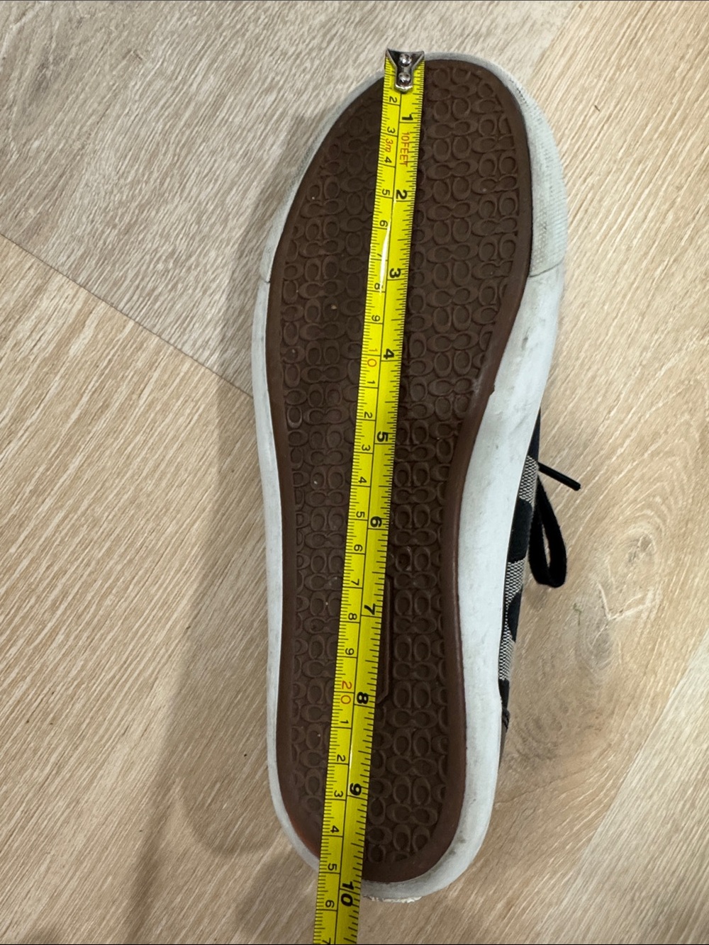 Coach Black and Cream Signature Canvas Sneakers - Picture 7 of 7
